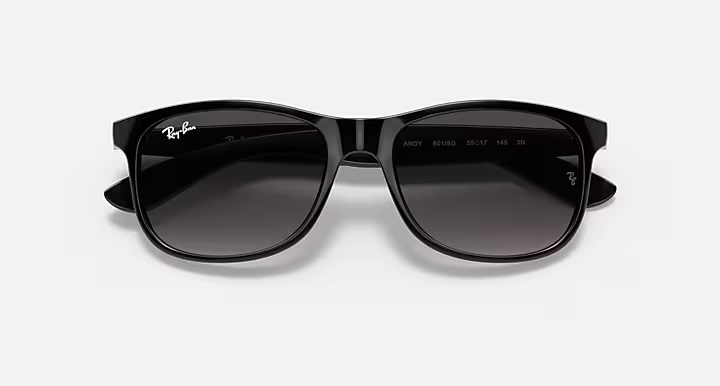 عینک آفتابی ری‌بن مدل اندی مشکی شیشه دودی RB4202 601/8G | Ray-Ban ANDY
