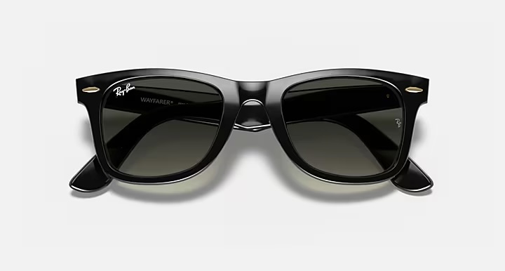 عینک آفتابی ریبن مدل ویفرر مشکی WAYFARER RB2140 901/71 ( دارای شیب پانتوسکوپیک  Pantoscopic Slope)