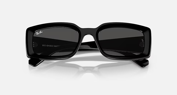 عینک آفتابی ری‌بن مدل کیلیان (Kiliane) RB4395F 6677/87 فریم استات زیست‌پایه مشکی براق عدسی خاکستری