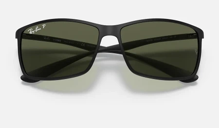 عینک آفتابی ریبن پلاریزه RB4179 601S/9A TECH مشکی با فریم سبک لایت‌فورث (Liteforce) و عدسی سبز کلاسیک G-15