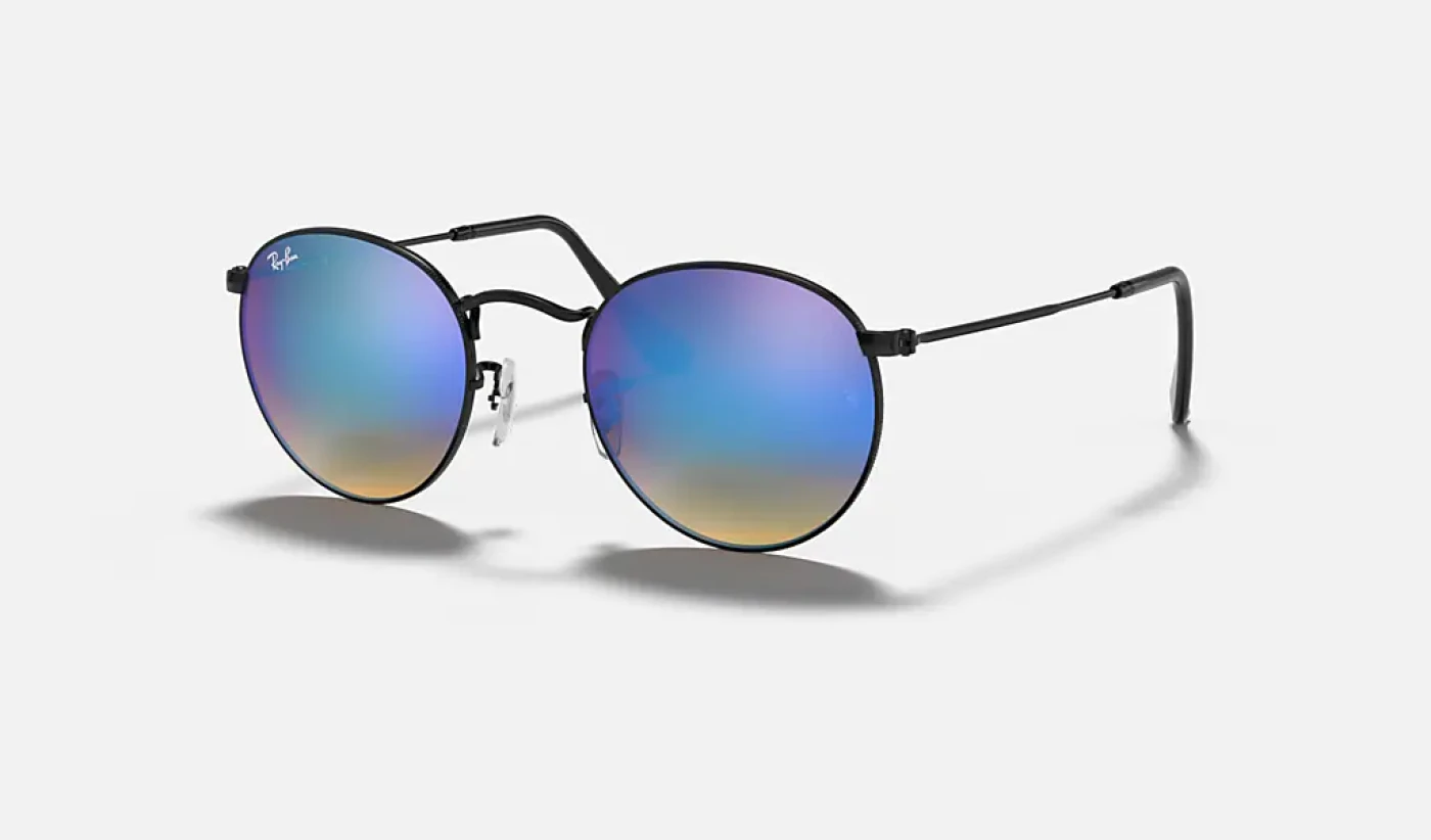 عینک آفتابی ریبن مدل راند فلش لنز گرادینت ROUND FLASH LENSES RB3447 002/4O