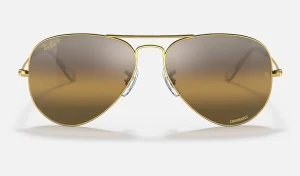 عینک آفتابی ریبن مدل خلبانی كرومانس  RB3025 9196/G5 LEGEND GOLD