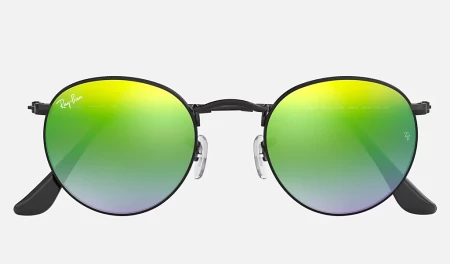 عینک آفتابی ریبن مدل راند فلش لنز گرادینت RB3447 002/4J