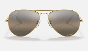 عینک آفتابی ریبن مدل خلبانی كرومانس RB3025 9196G3 LEGEND GOLD
