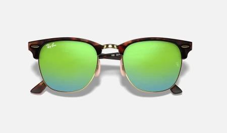 عینک آفتابی ریبن کلابمستر فلش لنز سبز RB3016