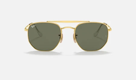 عینک آفتابی ری‌بن مدل Marshal مارشال RB3648 001 فریم طلایی آریستا عدسی G-15 سبز کلاسیک