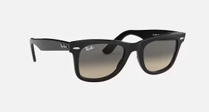 عینک آفتابی ریبن مدل ویفرر مشکی WAYFARER RB2140 901/32 ( دارای شیب پانتوسکوپیک  Pantoscopic Slope)