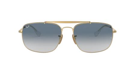 عینک آفتابی ری‌بن مدل کلنل سایز بزرگ با عدسی سایه‌روشن آبی (RB3560 001/3F – Colonel)