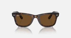 عینک آفتابی ریبن مدل ویفرر اورجینال کلاسیک RayBan RB2140 902/57 (دارای شیب پانتوسکوپیک )