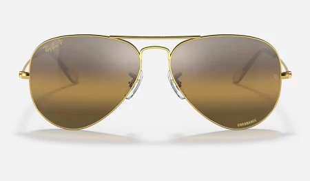 عینک آفتابی ریبن مدل خلبانی كرومانس RB3025 9196/G5 LEGEND GOLD CHROMANCE