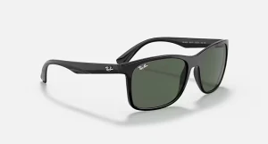 عینک آفتابی کلاسیک با فریم مشکی براق و شیشه سبز G-15 مدل RB4232